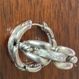 David Yurman hoop earrings